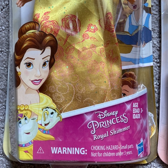 NIB Bundle 2 Disney Princess Royal Shimmer Belle & Pocahontas dolls - Picture 3 of 7